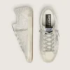 Super-Star en nubuck con cristales Swarovski y estrella de ante gris hielo
