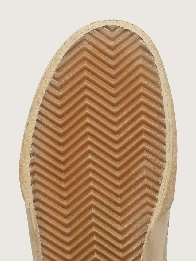 Super-Star LAB para mujer en malla con estrella de ante beige