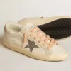 Super-Star LTD en piel con estrella de ante beige y tachuelas de Swarovski