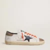 Super-Star LTD para hombre en piel con estrella de piel negra y lengüeta del talón de piel beige