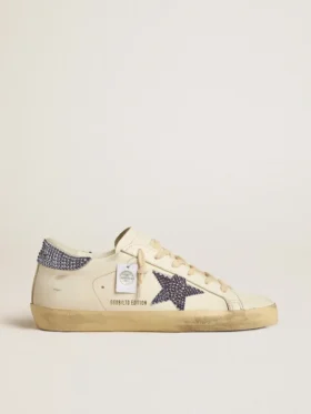 Super-Star LTD para mujer con estrella de ante y lengüeta en el talón con cristales Swarovski
