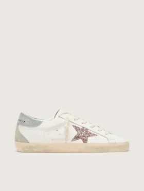 Super-Star LTD para mujer con estrella multicolor brillante y lengüeta de ante en el talón