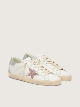 Super-Star LTD para mujer con estrella multicolor brillante y lengüeta de ante en el talón