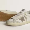 Super-Star LTD para mujer con estrella y lengüeta del talón de ante beige y bordado floral