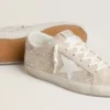 Super-Star LTD para mujer en ante con cristales Swarovski y estrella de piel gris hielo