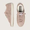 Super-Star LTD para mujer en ante perforado rosa empolvado con estrella tono sobre tono