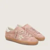Super-Star LTD para mujer en ante rosa con estrella de piel metalizada platino