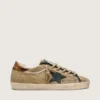 Super-Star LTD para mujer en lona beige con estrella de piel negra
