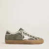 Super-Star LTD para mujer en lona verde con estrella de piel blanca