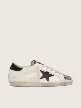 Super-Star LTD para mujer en piel blanca con estrella negra y detalles en piel de potro