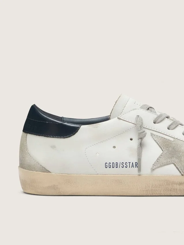 Super-Star para hombre con estrella de ante y lengüeta del talón azul