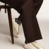 Super-Star para hombre con estrella perforada y lengüeta azul en el talón