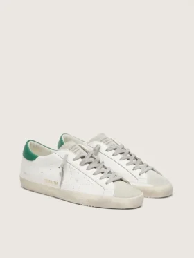 Super-Star para hombre con estrella perforada y lengüeta del talón verde