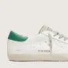 Super-Star para hombre con estrella perforada y lengüeta del talón verde