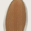Super-Star para hombre en ante gris claro con estrella de piel blanca