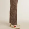 Super-Star para hombre en napa con estrella roja y lengüeta trasera de piel color crema