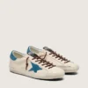 Super-Star para hombre en piel blanca con estrella de ante turquesa