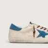Super-Star para hombre en piel blanca con estrella de ante turquesa
