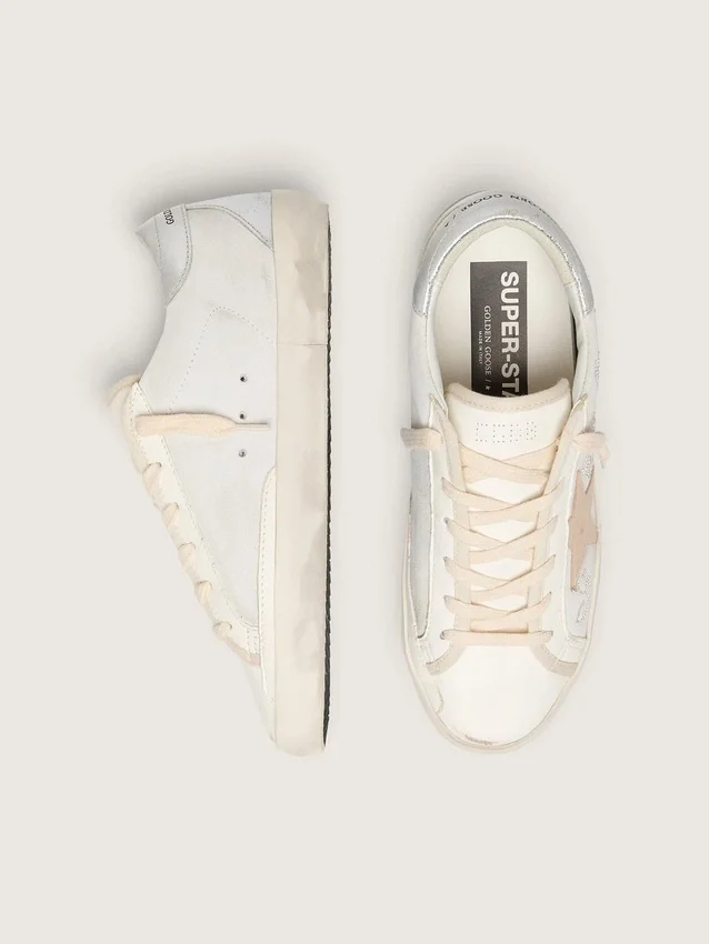 Super-Star para mujer con cristales Swarovski y estrella de piel gris humo