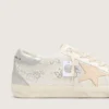 Super-Star para mujer con cristales Swarovski y estrella de piel gris humo