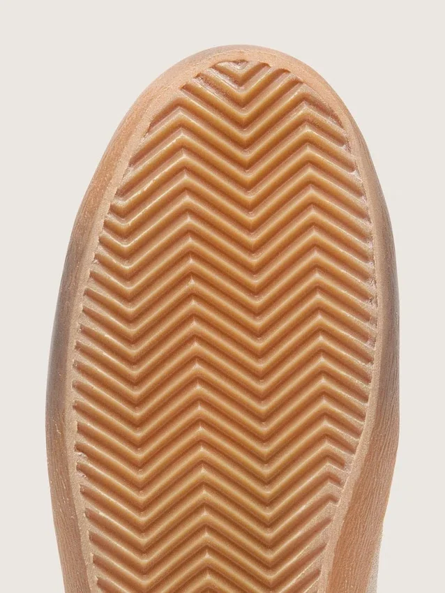 Super-Star para mujer en ante beige con estrella verde agua