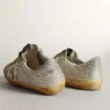 Super-Star para mujer en nubuck blanco envejecido con cristales Swarovski