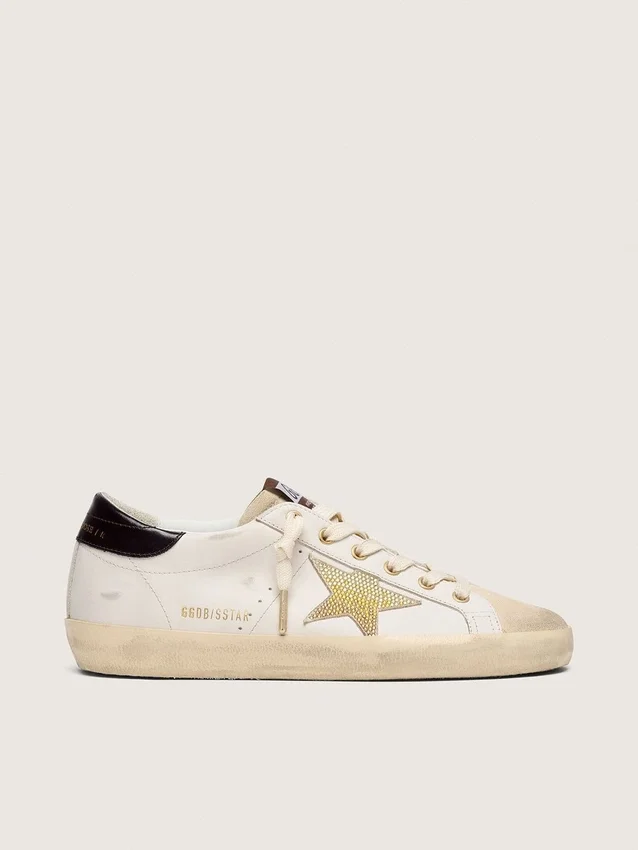 Super-Star para mujer en piel blanca con estrella dorada de Swarovski
