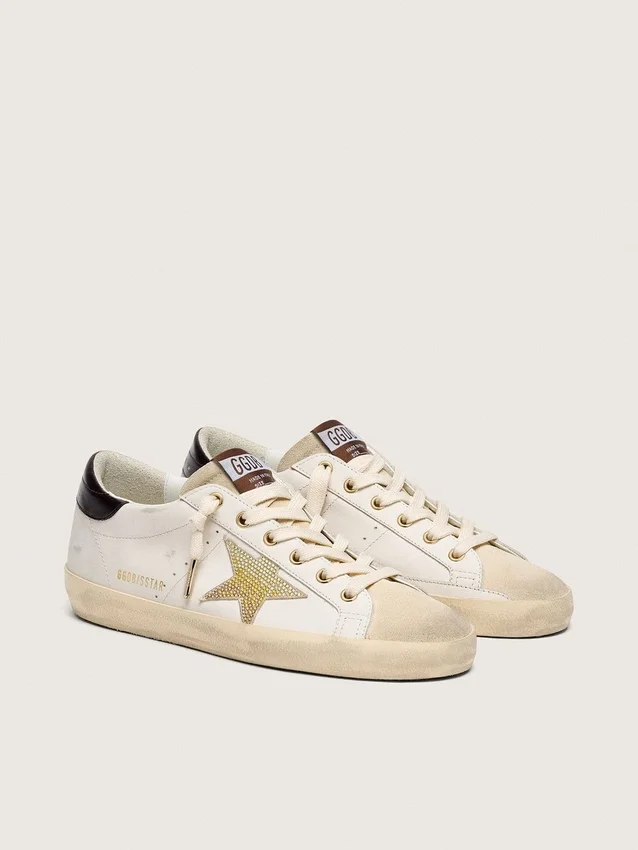 Super-Star para mujer en piel blanca con estrella dorada de Swarovski