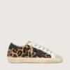 Super-Star para mujer en piel con estampado de leopardo