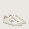 Super-Star para mujer en piel con estrella de cristales Swarovski y lengüeta en el talón
