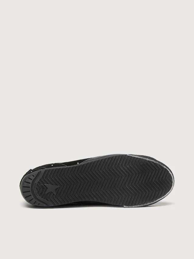 True-Star para mujer en ante negro con cristales Swarovski y estrella de piel negra