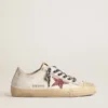 V-Star con estrella rosa brillante y lengüeta del talón de piel metalizada