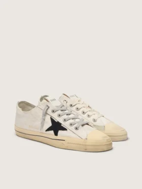 V-Star para mujer con estrella de ante negro y letras bordadas