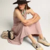V-Star para mujer con estrella de ante negro y letras bordadas
