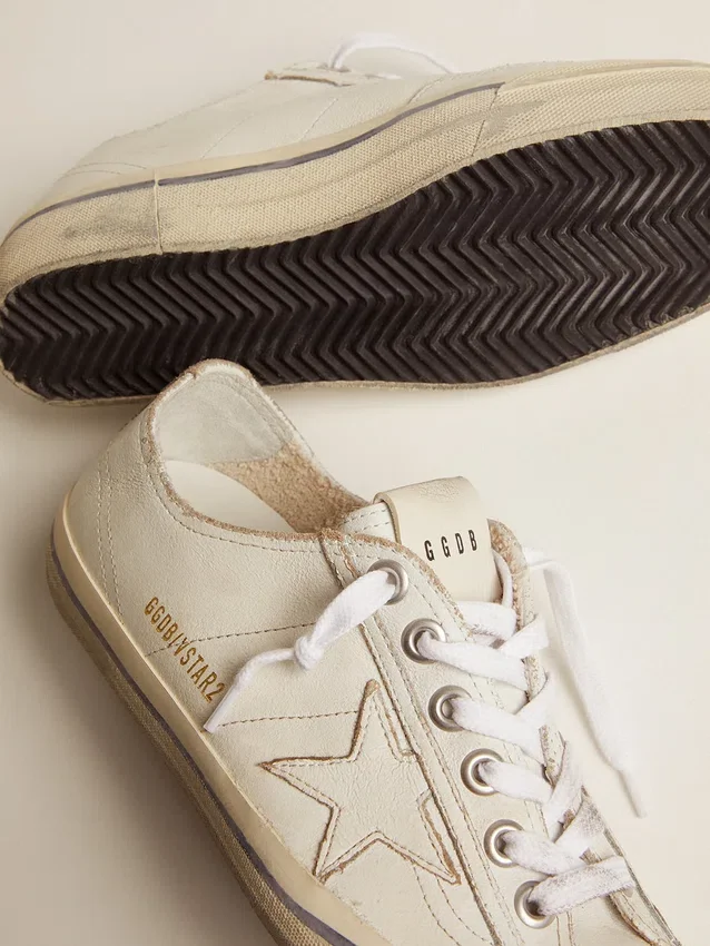 V-Star para mujer en piel con efecto vintage