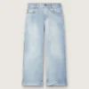 Vaqueros bootcut para niñas de Golden en denim azul claro con logotipo bordado