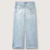 Vaqueros bootcut para niñas de Golden en denim azul claro con logotipo bordado