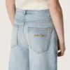 Vaqueros bootcut para niñas de Golden en denim azul claro con logotipo bordado