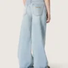 Vaqueros bootcut para niñas de Golden en denim azul claro con logotipo bordado