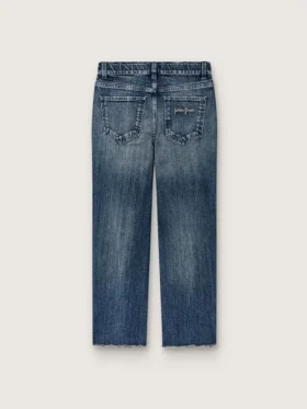 Vaqueros bootcut para niñas «Journey» en denim azul con pedrería degradada