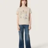 Vaqueros bootcut para niñas «Journey» en denim azul con pedrería degradada