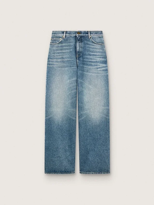 Vaqueros «boyfriend» para mujer de Golden en denim azul claro lavado a la piedra