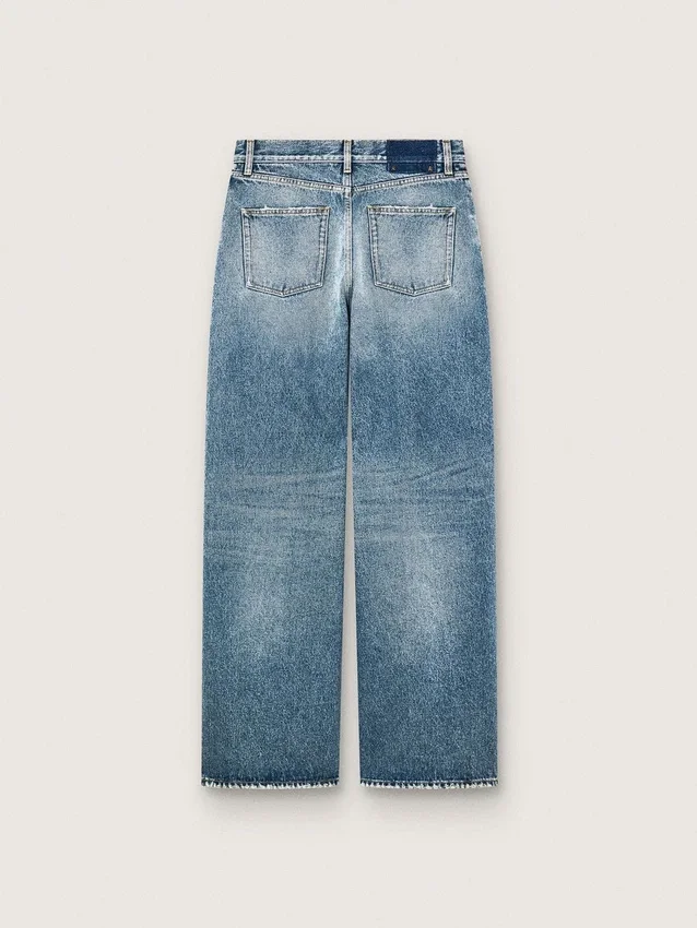 Vaqueros «boyfriend» para mujer de Golden en denim azul claro lavado a la piedra