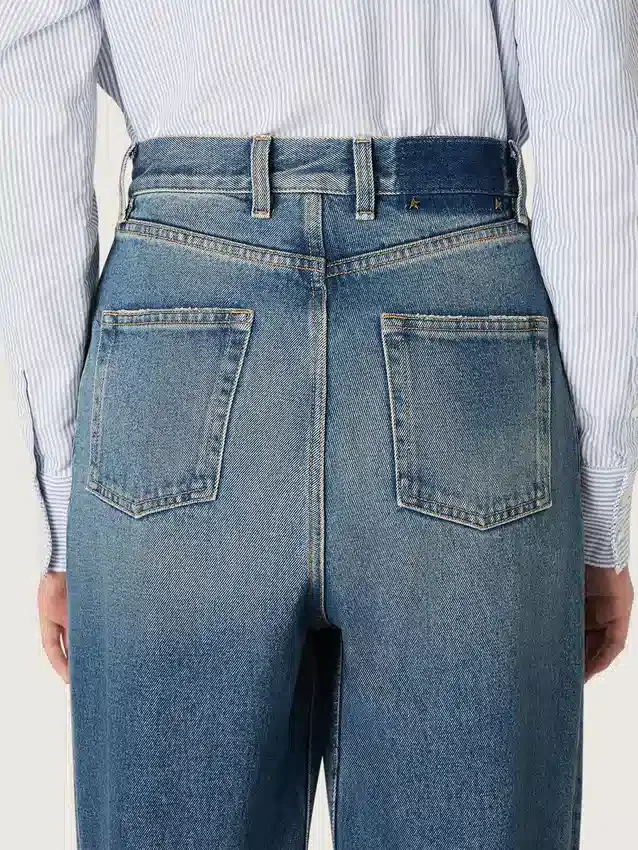 Vaqueros «boyfriend» para mujer de Golden en denim azul claro lavado a la piedra