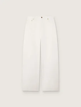 Vaqueros «boyfriend» para mujer de Golden en denim «bull» blanco óptico