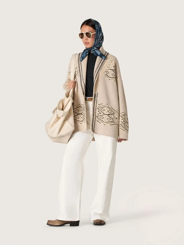 Vaqueros «boyfriend» para mujer de Golden en denim «bull» blanco óptico