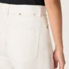 Vaqueros «boyfriend» para mujer de Golden en denim «bull» blanco óptico