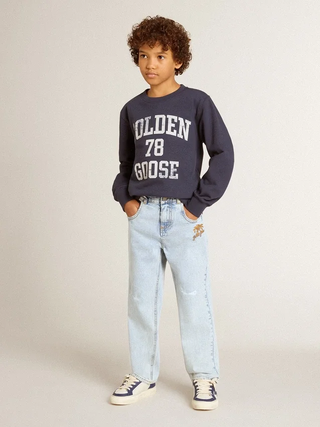 Vaqueros de denim claro para niños