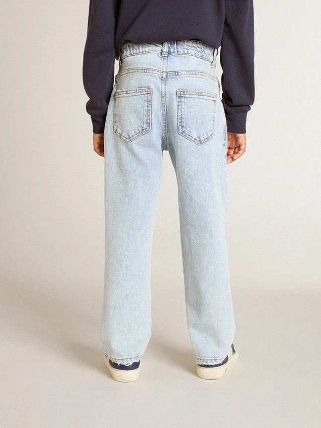 Vaqueros de denim claro para niños