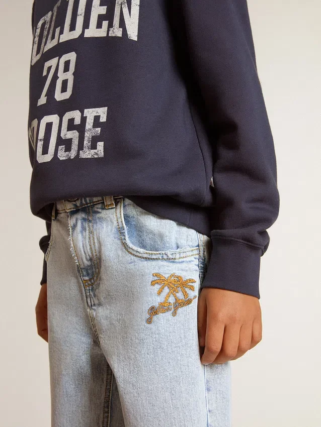 Vaqueros de denim claro para niños